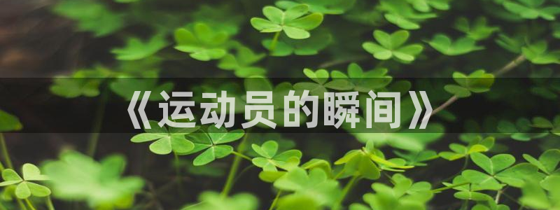 三亿体育登录：《运动员的瞬间》