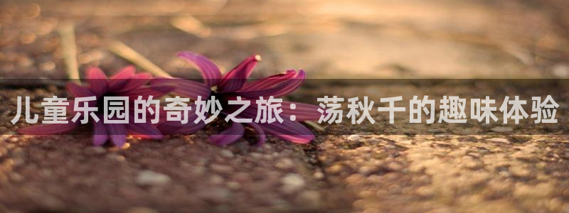 三亿体育登录：儿童乐园的奇妙之旅：荡秋千的趣味体验